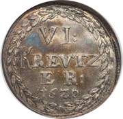 6 Kreuzer, Germany, 1620 reverse image