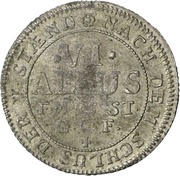 6 Albus, Germany, 1758 reverse image