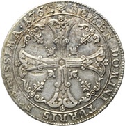 ½ Thaler, Germany, 1762 reverse image