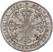 ½ Thaler, Germany, 1764 reverse image