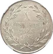 1 Thaler, Germany, 1793-1796 reverse image