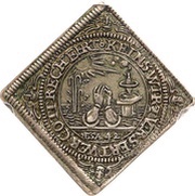 1 Ducat Silver pattern strike, Germany, 1618 reverse image