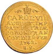1 Ducat Coronation, Germany, 1742 reverse image
