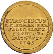 1 Ducat Election, Germany, 1745 reverse image