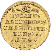1 Ducat, Germany, 1749 reverse image