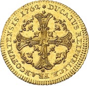 1 Ducat, Germany, 1762 reverse image
