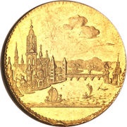 1 Ducat "Contribution Ducat" Small clouds obverse image