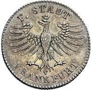 1 Heller Silver pattern strike obverse image
