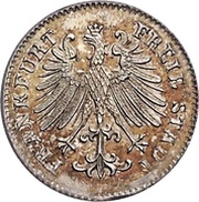1 Heller Silver pattern strike obverse image