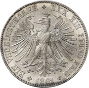 1 Vereinsthaler, Germany, 1861 reverse image