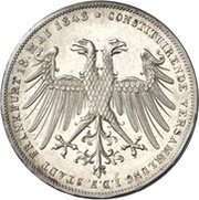 2 Gulden Imperial election of Frederick William IV obverse image