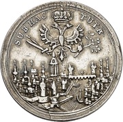 ¼ Thaler Coronation reverse image