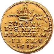 ½ Ducat Coronation reverse image