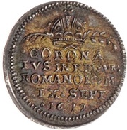 ½ Ducat Silver pattern strike; Coronation reverse image