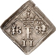 ½ Ducat Coronation; Klippe; Silver pattern strike obverse image