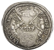½ Ducat Silver pattern strike; Coronation reverse image