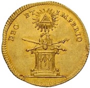 ¾ Ducat Coronation reverse image