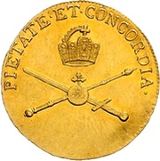 ¾ Ducat Coronation reverse image
