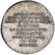 ¾ Ducat Silver pattern strike; Coronation obverse image