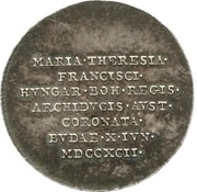 ¾ Ducat Silver pattern strike; Coronation obverse image