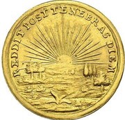 1 Ducat - Charles VII Coronation, Germany, 1742 reverse image