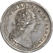 1 Ducat Silver pattern strike; Coronation obverse image