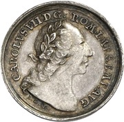 1 Ducat Silver pattern strike; Coronation obverse image