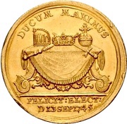 1 Ducat Coronation, Germany, 1745 reverse image