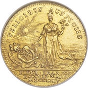 1 Ducat Coronation, Germany, 1764 reverse image