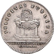 1 Ducat Silver pattern strike; Coronation reverse image