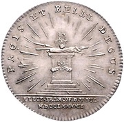1 Ducat Silver pattern strike; Coronation, Germany, 1792 reverse image