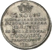 1¼ Ducat Silver pattern strike; Coronation obverse image