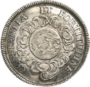 1¼ Ducat Silver pattern strike; Coronation, Germany, 1711 reverse image