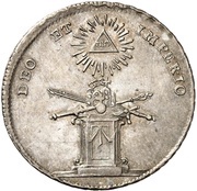 1¼ Ducat Silver pattern strike; Coronation, Germany, 1745 reverse image