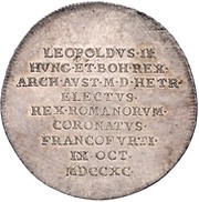 1¼ Ducat Silver pattern strike; Coronation obverse image