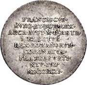 1¼ Ducat Silver pattern strike; Coronation obverse image