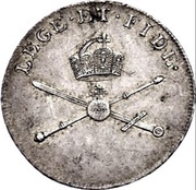1¼ Ducat Silver pattern strike; Coronation, Germany, 1792 reverse image