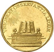 2 Ducats Coronation, Germany, 1742 reverse image