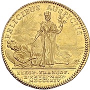 2 Ducats Coronation, Germany, 1764 reverse image