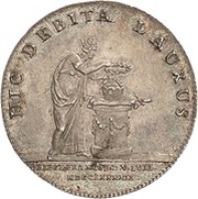 2 Ducats Silver pattern strike; Coronation, Germany, 1792 reverse image
