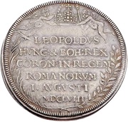 5 Ducats Silver pattern strike; Coronation obverse image