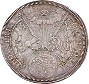 5 Ducats Silver pattern strike; Coronation, Germany, 1658 reverse image