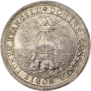 1 Thaler Bicentenary of the Reformation, Germany, 1717 reverse image