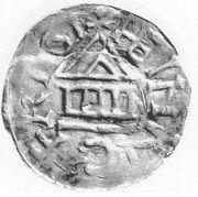 Denier - Egilbert de Moosburg et roi Henri II, Germany, 1014-1024 reverse image