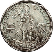 ½ Thaler - Francis Henry, Germany, 1766 reverse image