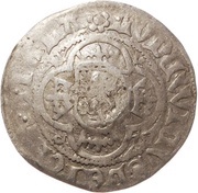 1 Prague Groschen Counterstamped, Germany, 1436-1458 reverse image