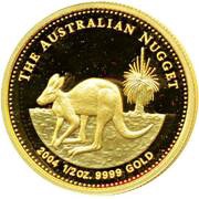 50 Dollars - Elizabeth II 4th Portrait - Kangaroo - Gold Bullion Coin, Australia, 2004-2005 reverse image