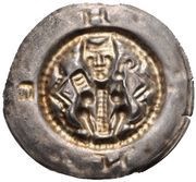 Denier Bracteate - Henry IV of Erthal, Germany, 1249-1261 reverse image