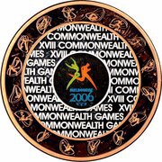 50 Dollars - Elizabeth II 4th Portrait - Commonwealth Games 2006 - Tri-Metalic reverse image