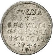 1 Groschen - Amandus of Buseck Millennial of the abbey obverse image